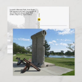 Postal Muro de Berlín, Parque Memorial, Rapid City, SD -