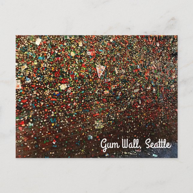 Postal Muro de goma de Seattle #3 Postcard (Anverso)