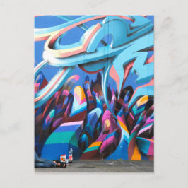 Postal Muro de grafitis geniales
