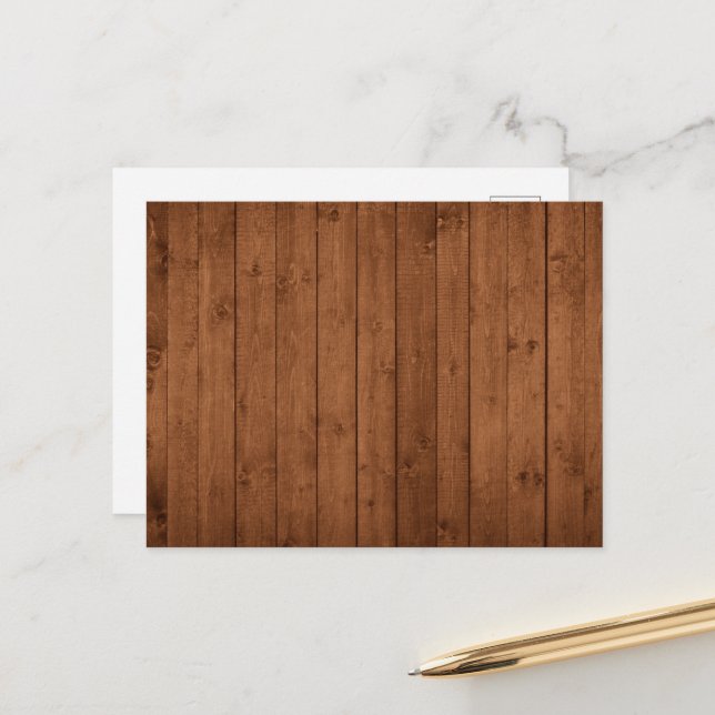 Postal Muro de granero, madera, tablas de madera, plancha (Anverso/Reverso In Situ)