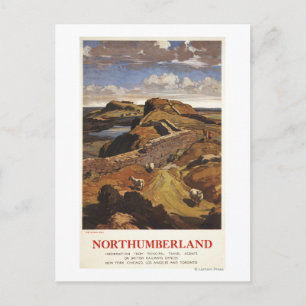 Postal Muro de Hadrian y Poster británico de la oveja