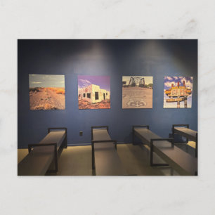 Postal Muro de la exposición del Museo de la Ruta 66