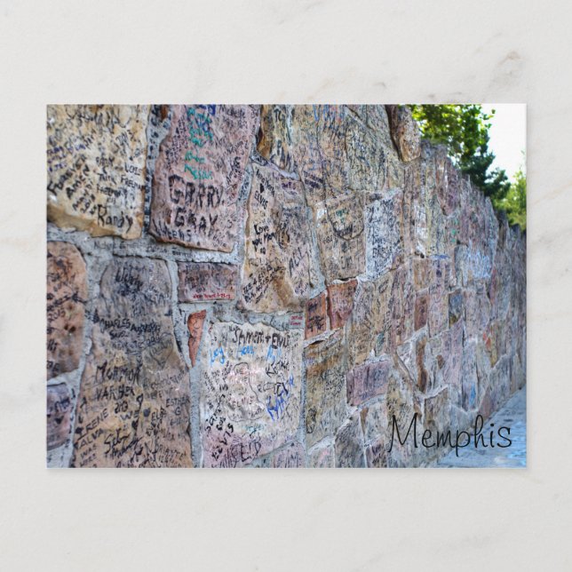 Postal Muro de los autógrafos (Anverso)