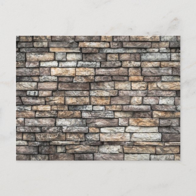 Postal Muro de piedra gris (Anverso)
