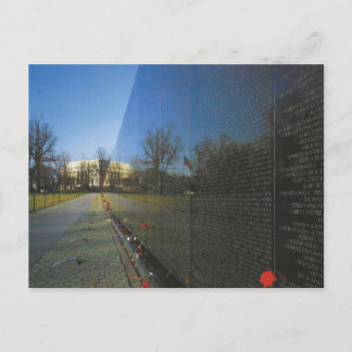 Postal Muro Memorial de Vietnam en Washington D.C.