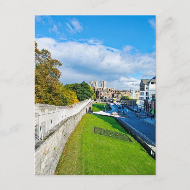 Postal Muros de York y ministro (Anverso)