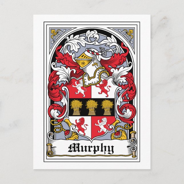 Postal Murphy Family Crest (Anverso)