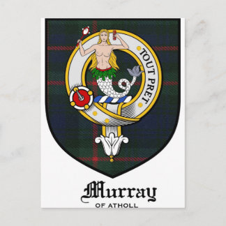 Postal Murray Clan Escudo Badge Tartan