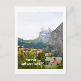 Postal Murren en Suiza