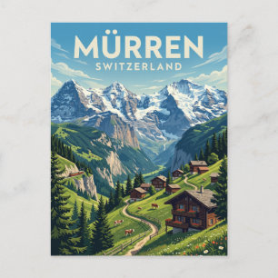 Postal Mürren Suiza