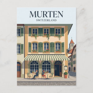 Postal Murten Suiza