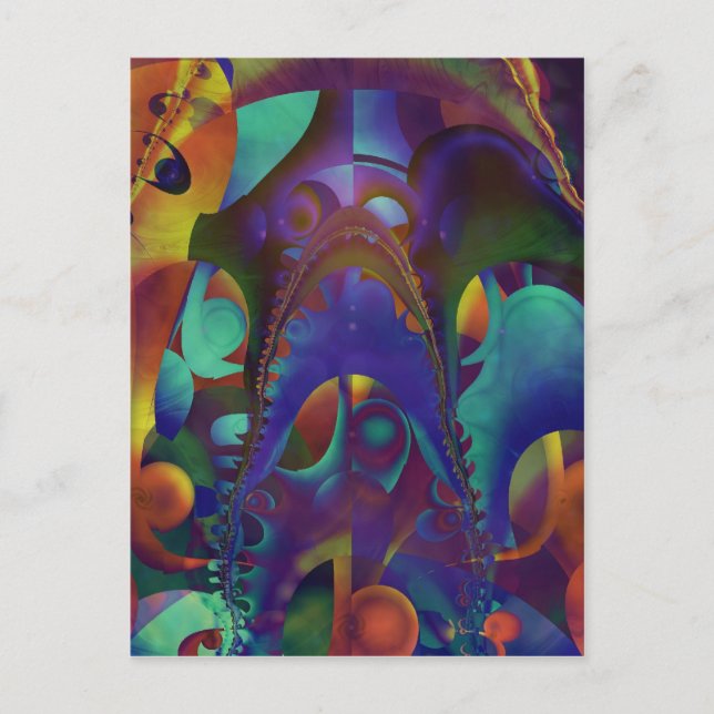 Postal Musa neotérica (Anverso)