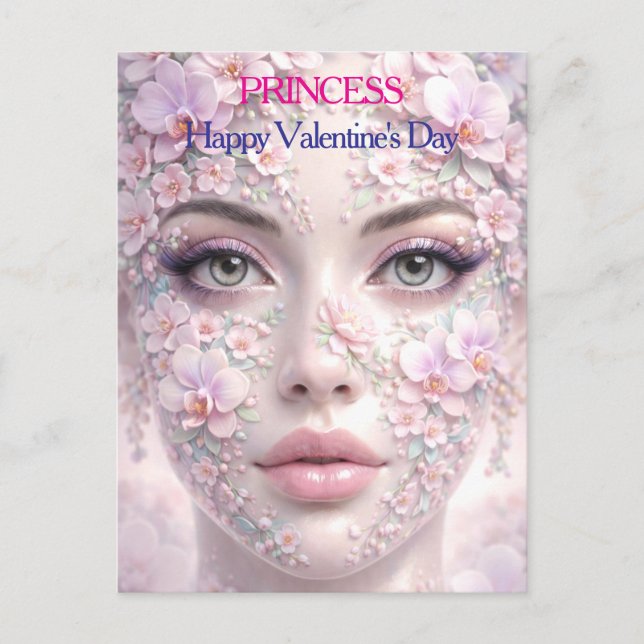 Postal Musa Serenidad Floral (Anverso)