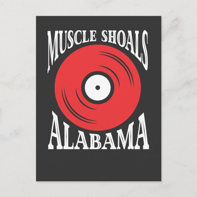 Postal Muscle Shoals Alabama - Music Vinyl Record Gift (Anverso)