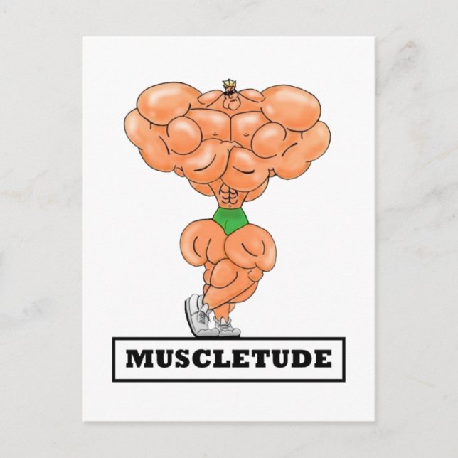 Postal MUSCLETUDE,Postcard (Anverso)