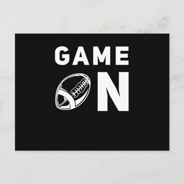 Postal Músculos del atleta del deporte de fútbol american (Anverso)