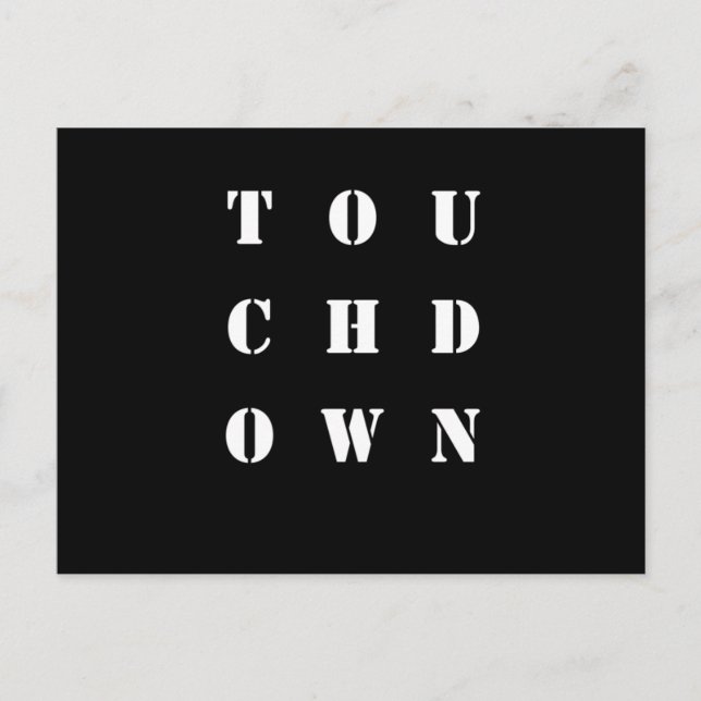 Postal Músculos del atleta del deporte de fútbol american (Anverso)