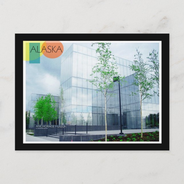 Postal Museo Anchorage, Anchorage, Alaska (Anverso)