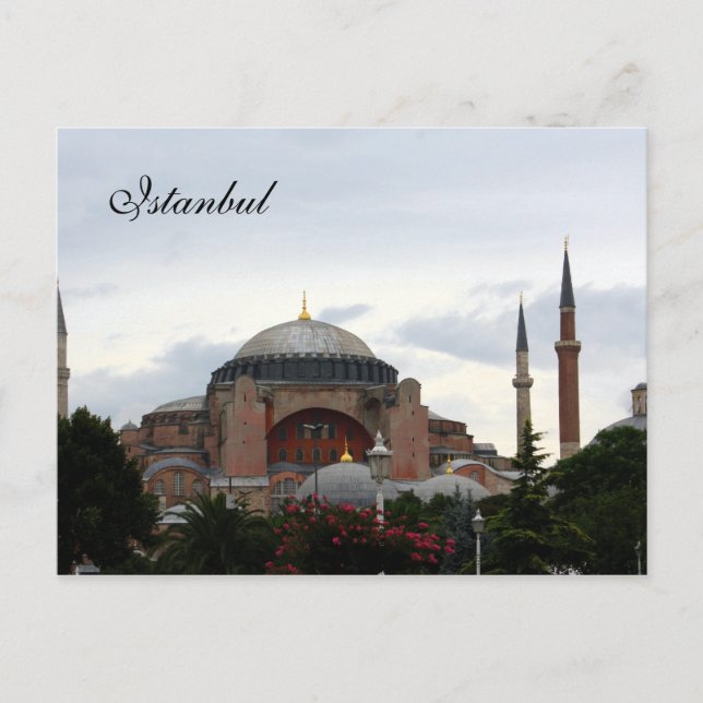 Postal Museo Ayasofya en Estambul (Anverso)