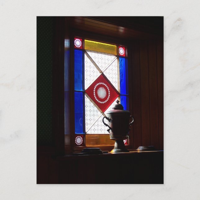 Postal Museo Beamish del vitral (Anverso)