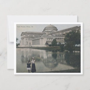 Postal Museo, Chicago IL 1910 Inspiración de la época