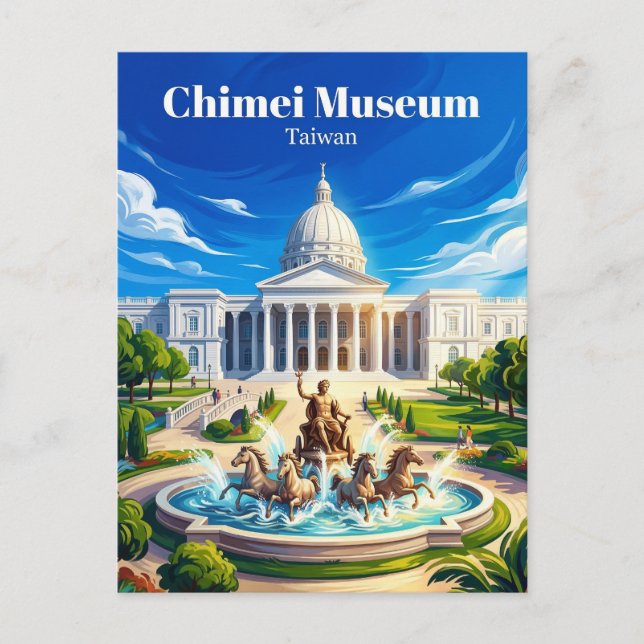 Postal Museo Chimei Taiwán (Anverso)