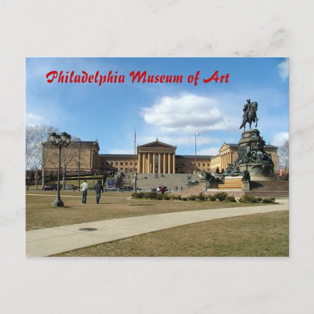 Postal Museo de Arte de Filadelfia (Anverso)