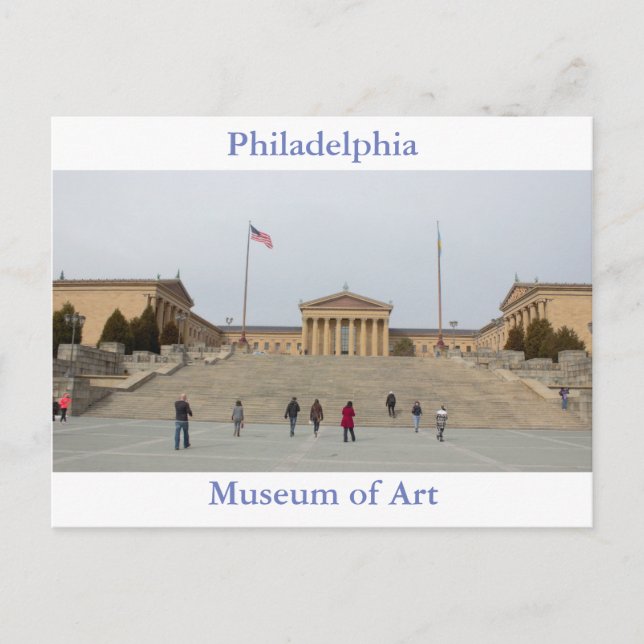 Postal Museo de Arte de Filadelfia Postcard (Anverso)