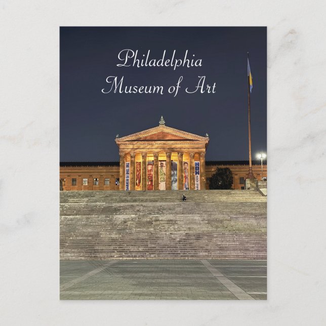 Postal Museo de Arte de Filadelfia Postcard (Anverso)