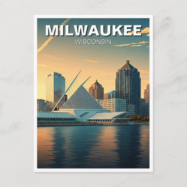 Postal Museo de Arte de Milwaukee (Anverso)