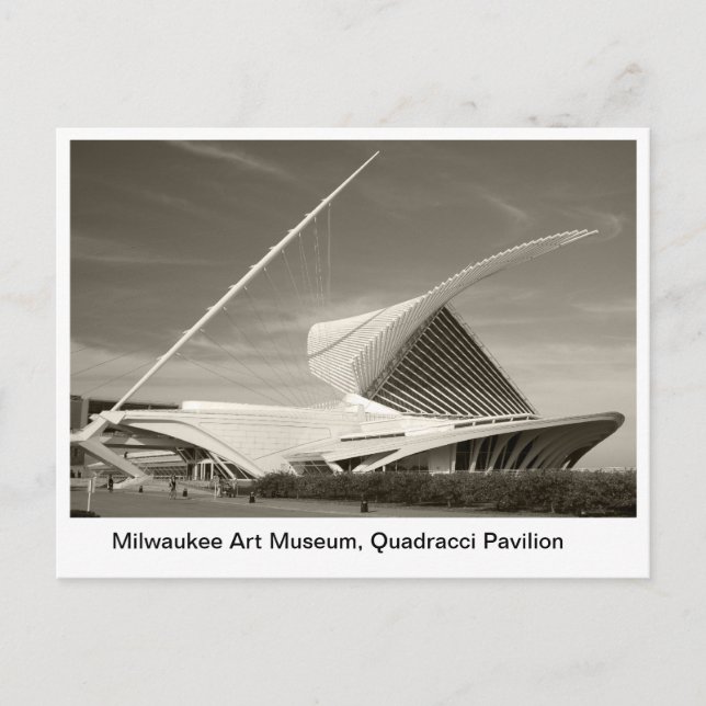 Postal Museo de Arte de Milwaukee, pabellón Quadracci (Anverso)