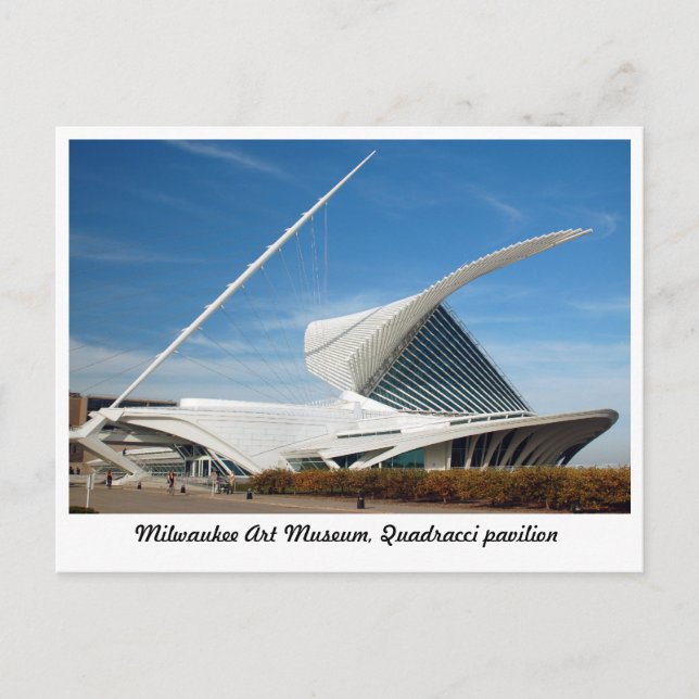 Postal Museo de Arte Milwaukee, Pabellón Quadracci (Anverso)