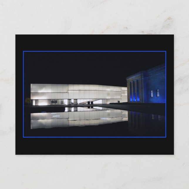Postal Museo de Arte Real Azul Nelson-Atkins (Anverso)
