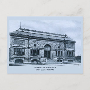 Postal Museo de Bellas Artes de 1910, Saint Louis, Mo