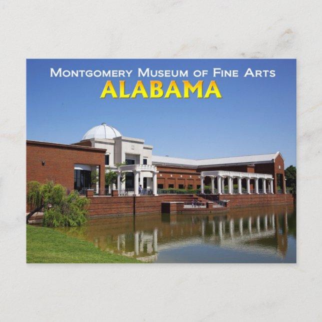 Postal Museo de Bellas Artes de Montgomery (Anverso)