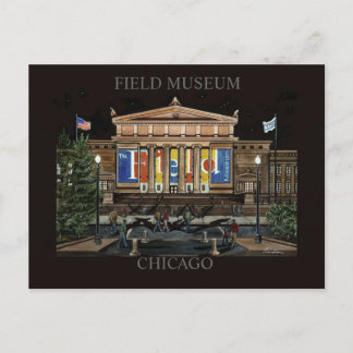 Postal Museo de Campo Arte Aleatorio de Chicago