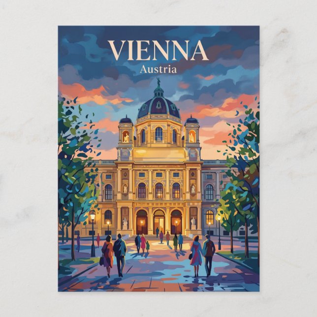 Postal Museo de Historia del Arte Austria (Anverso)