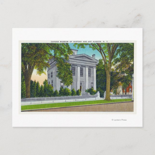 Postal Museo de Historia y Arte de Cayuga (Anverso)