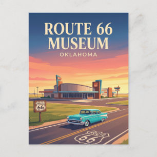 Postal Museo de la Ruta 66 Clinton Oklahoma