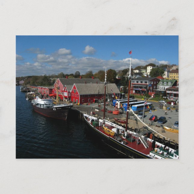Postal Museo de Pesca del Atlántico, Vista aérea (Anverso)