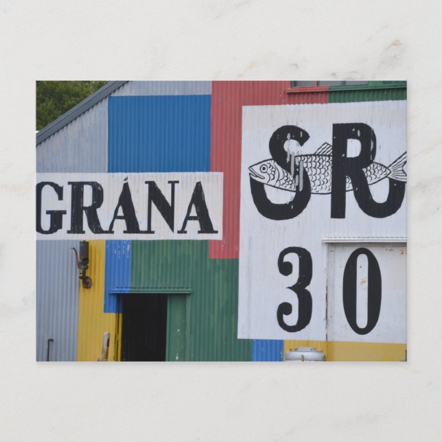 Postal Museo del Arenque, Islandia (Anverso)