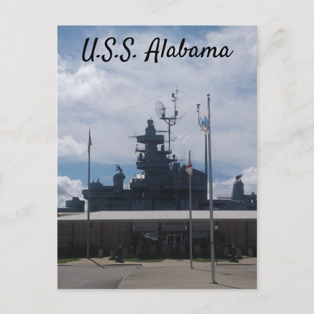 Postal Museo del Batallero USS Alabama - Móvil, AL (Anverso)
