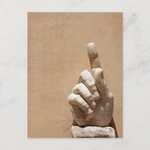 Postal Museo del Capitolio, mano del emperador constantin