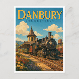 Postal Museo del Ferrocarril de Danbury Connecticut GeoSa