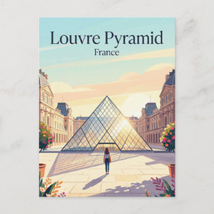 Postal Museo del Louvre Francia