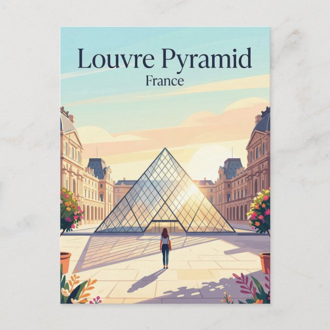 Postal Museo del Louvre Francia (Anverso)