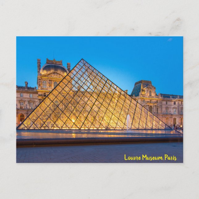 Postal Museo del Louvre, París (Anverso)