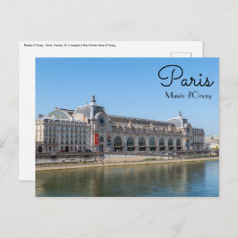 Postal Museo d'Orsay Famoso - París, Francia, Europa