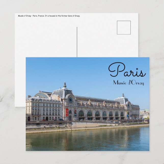 Postal Museo d'Orsay Famoso - París, Francia, Europa (Anverso / Reverso)
