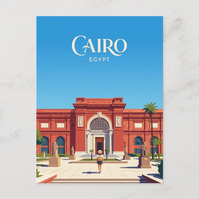 Postal Museo Egipcio Egipto (Anverso)